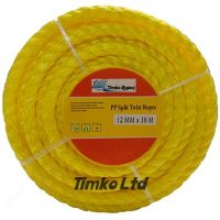 12mm Yellow Polypropylene Rope x 15m Coil